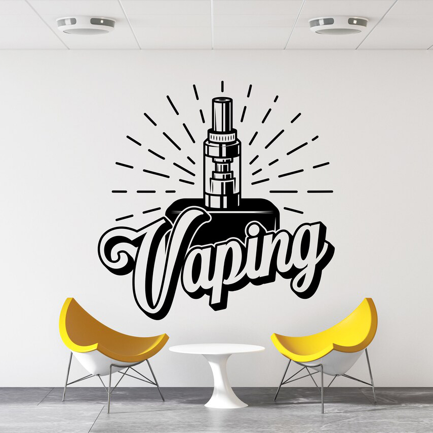 Vaping Store - Naklejka ściana sklepowa naklejka na okno