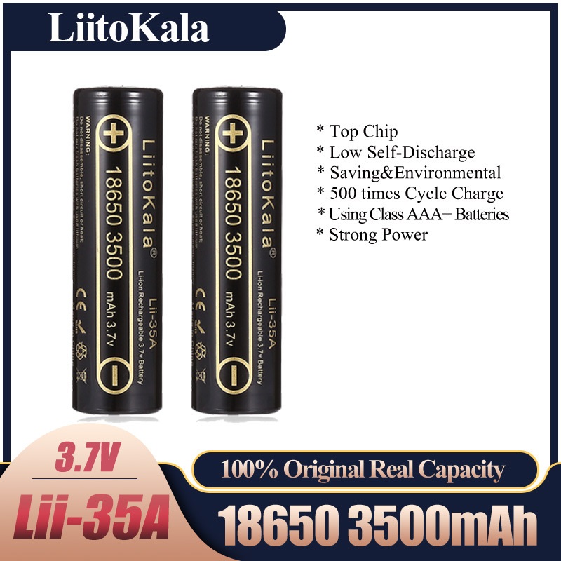 2-10 szt. LiitoKala Lii-35A 18 – Vape Battery 18650 recenzja i cena