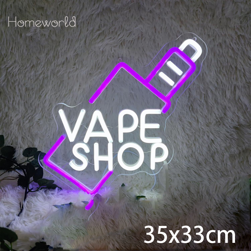 VAPE Shop Neon Sign for Smoke  – Vaping Store recenzja i cena