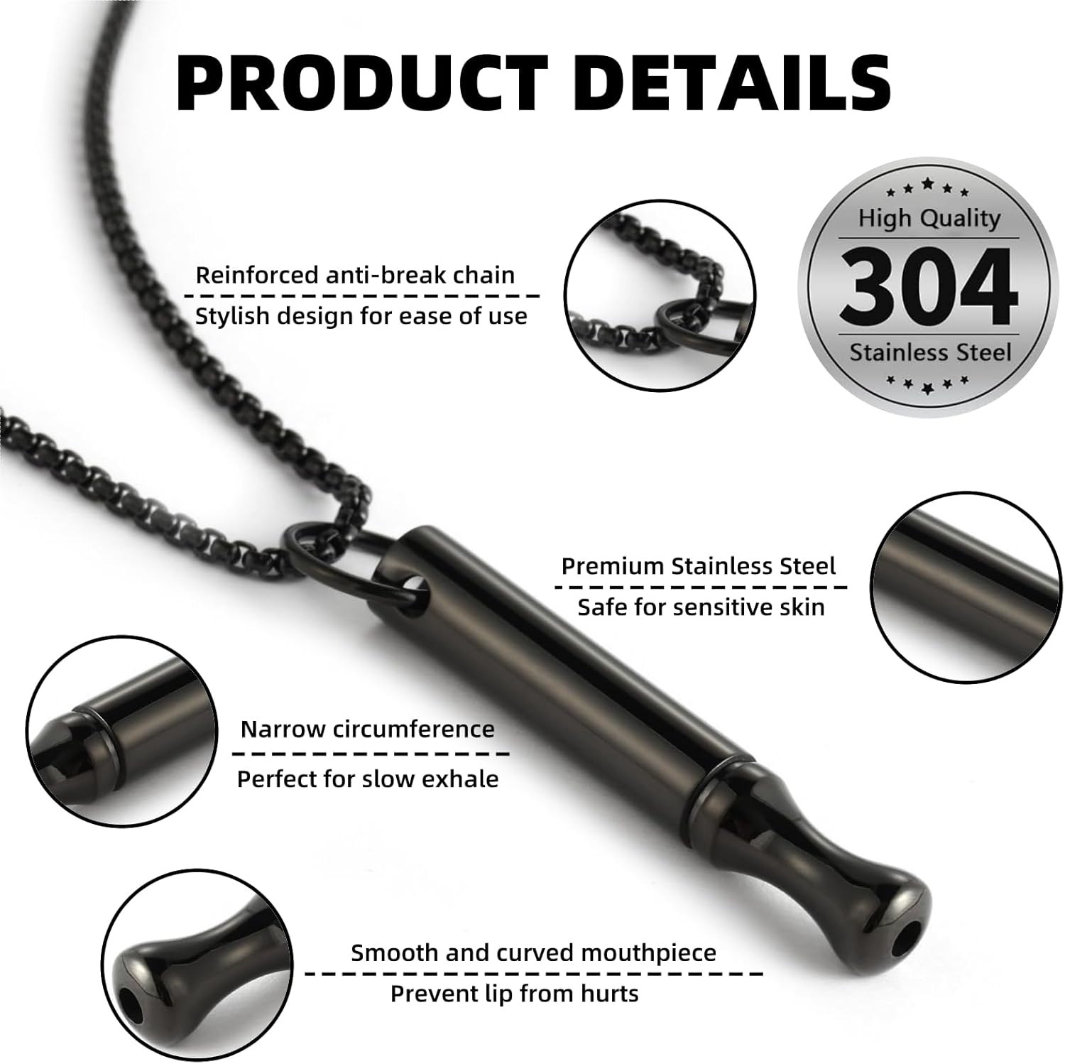 Naszyjnik ze stali tytanowej w – Accessories For Vaping recenzja i cena
